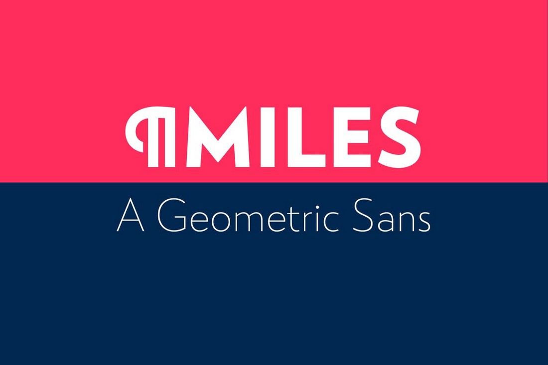 RNS Miles - Geometric Sans Font Family