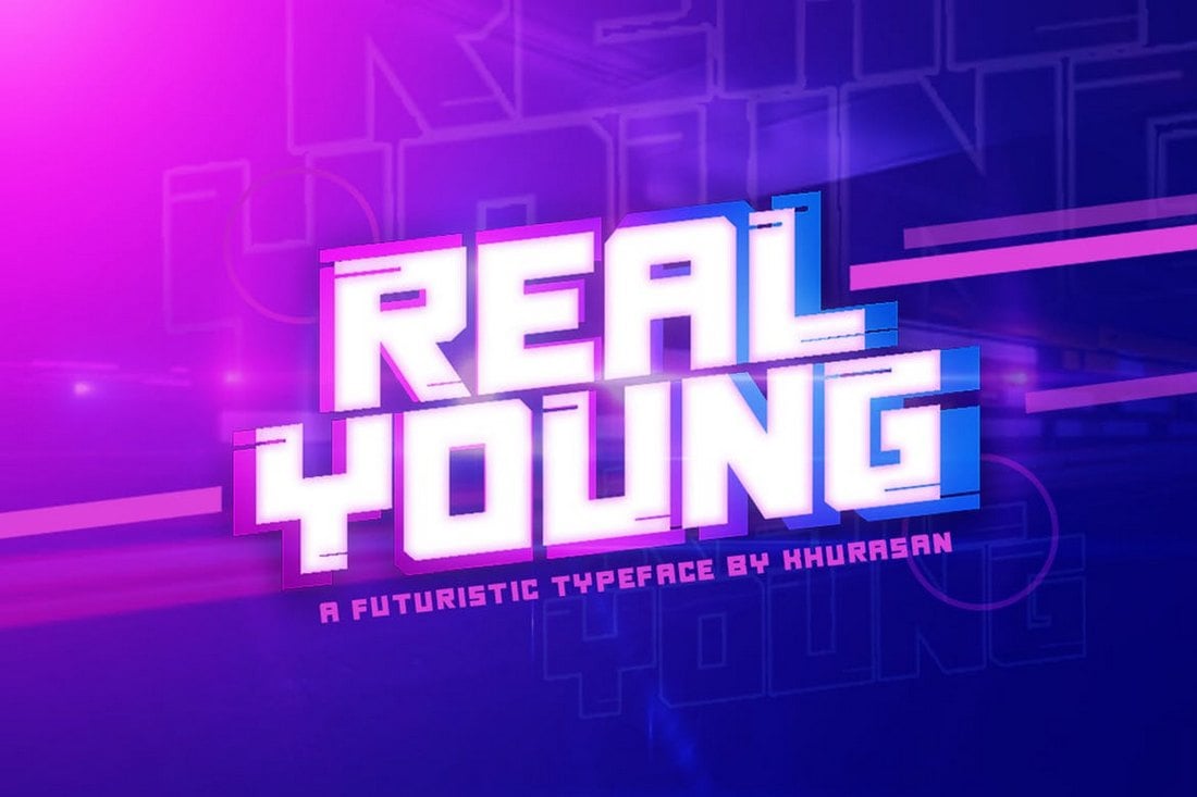 Real Young - Futuristic Font