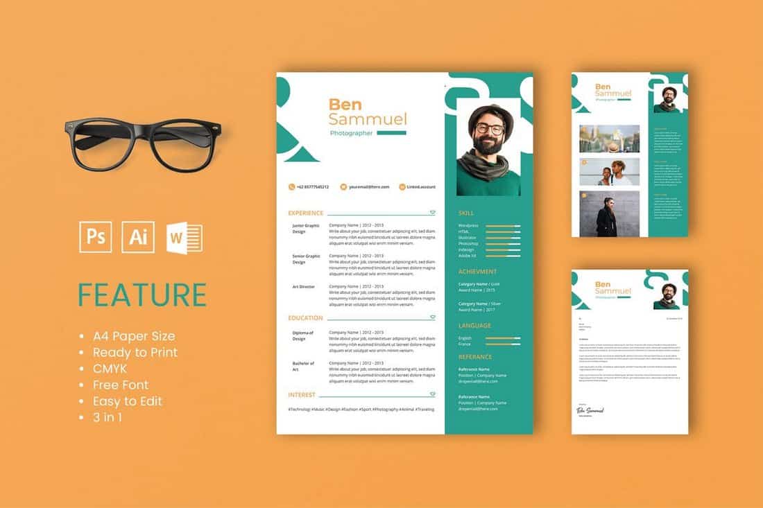 Sam - Professional CV And Resume Template