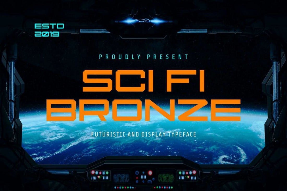 Sci Fi Bronze - Futuristic Sci-Fi Font