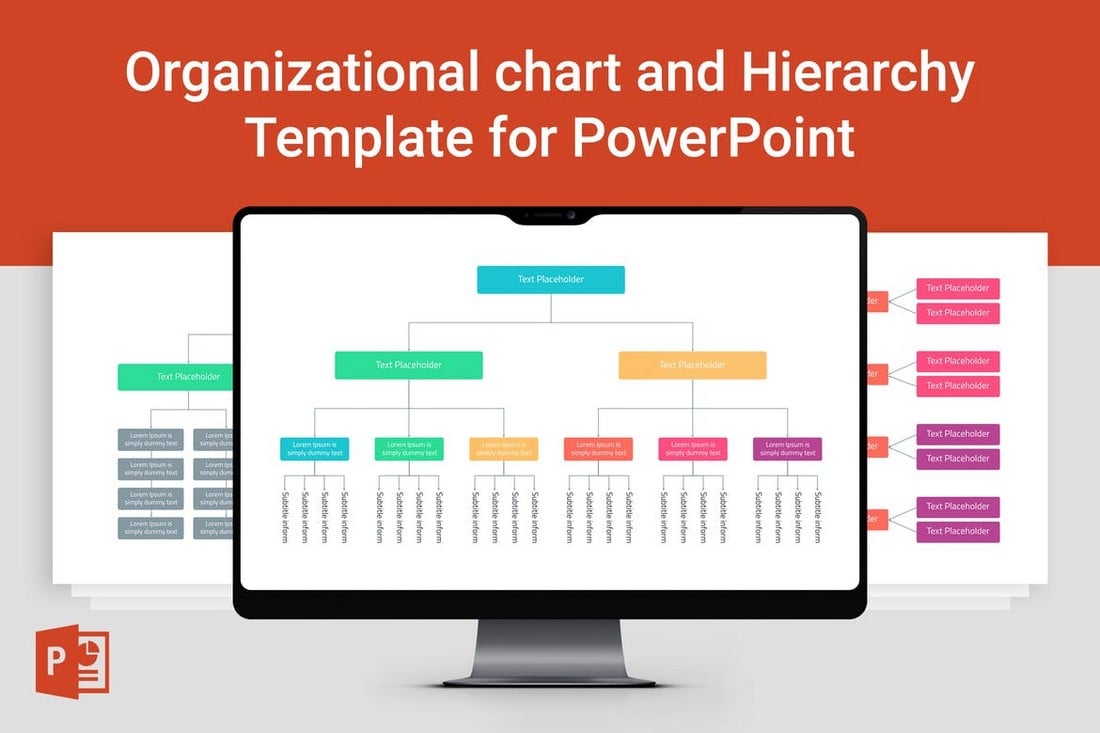 Simple Organizational Chart for PowerPoint