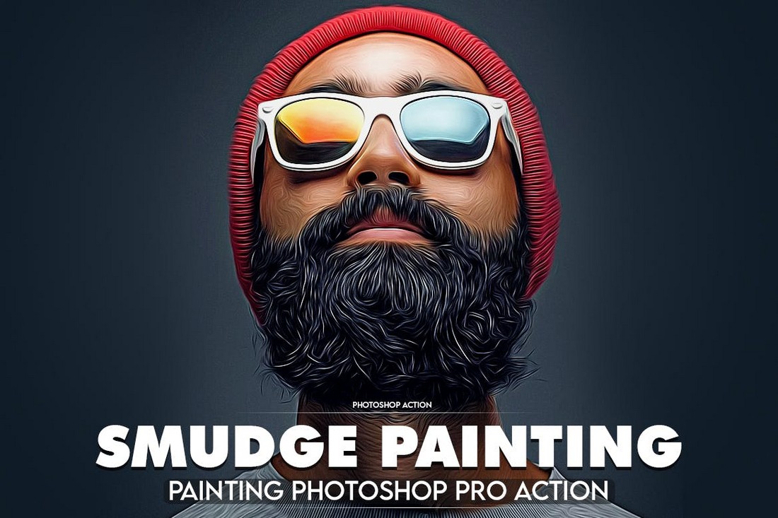 Smudge Painting Professional Photoshop Action