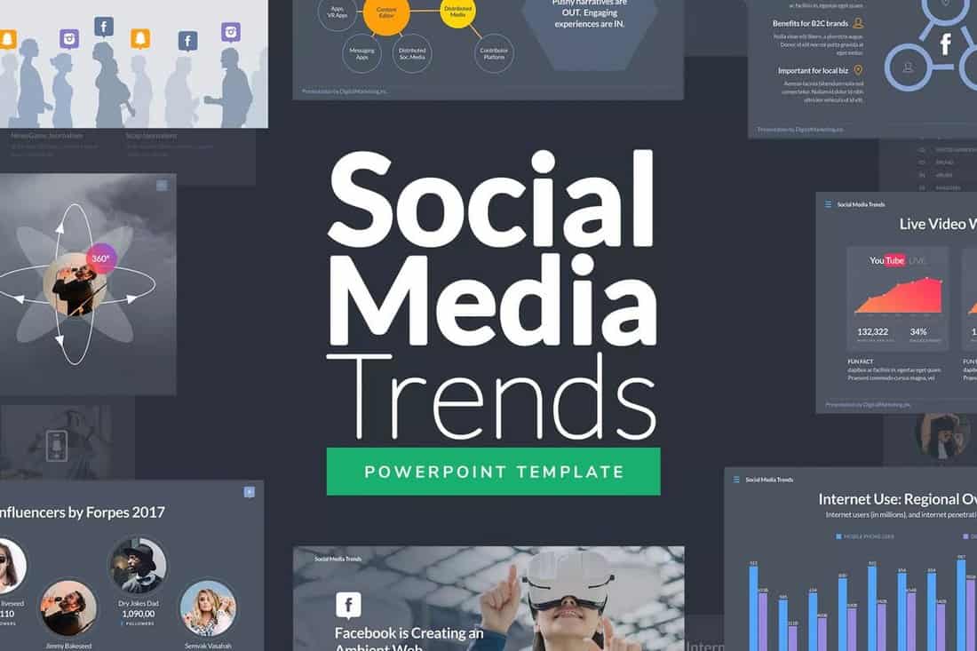 Social Media Trends Powerpoint Template