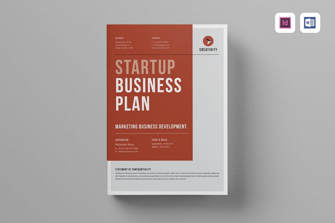 Startup Business Plan Word Template