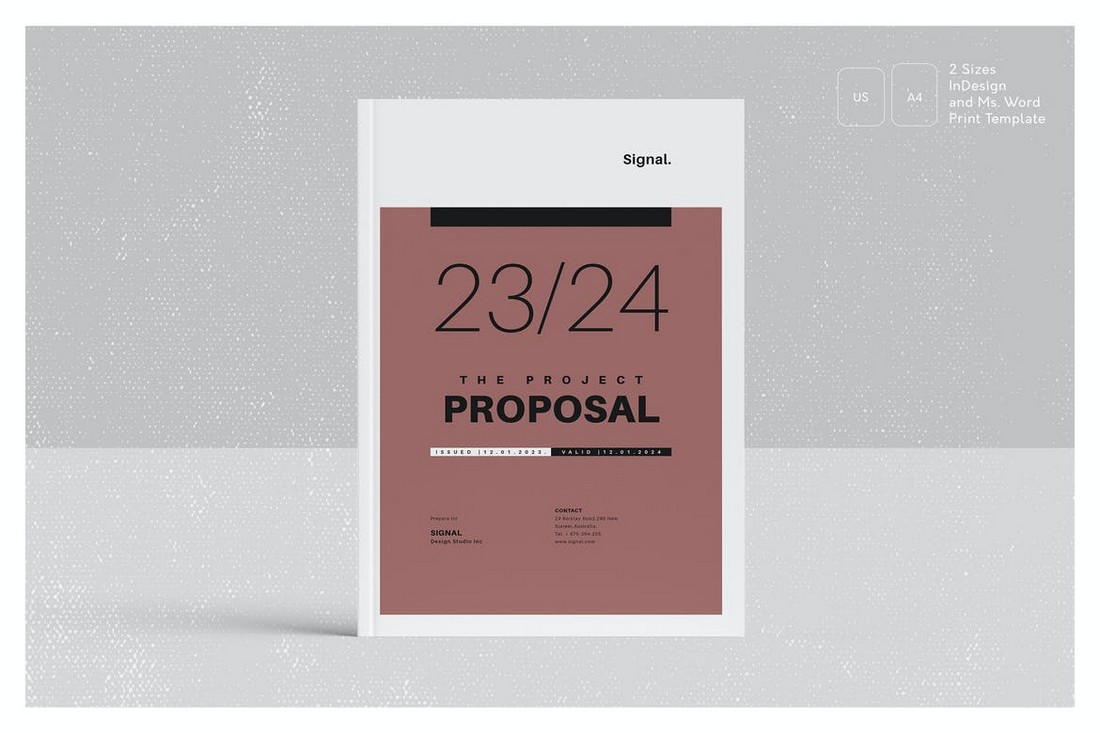Stylish Project Proposal Word Template