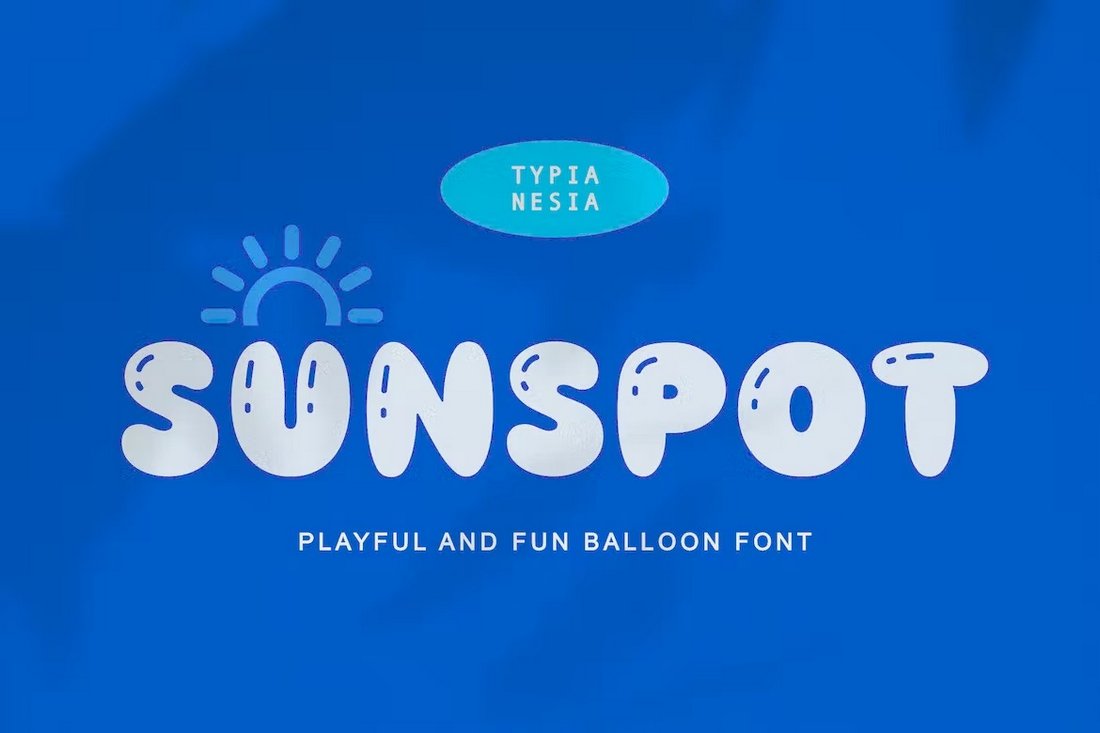 Sunspot - Playful Balloon font