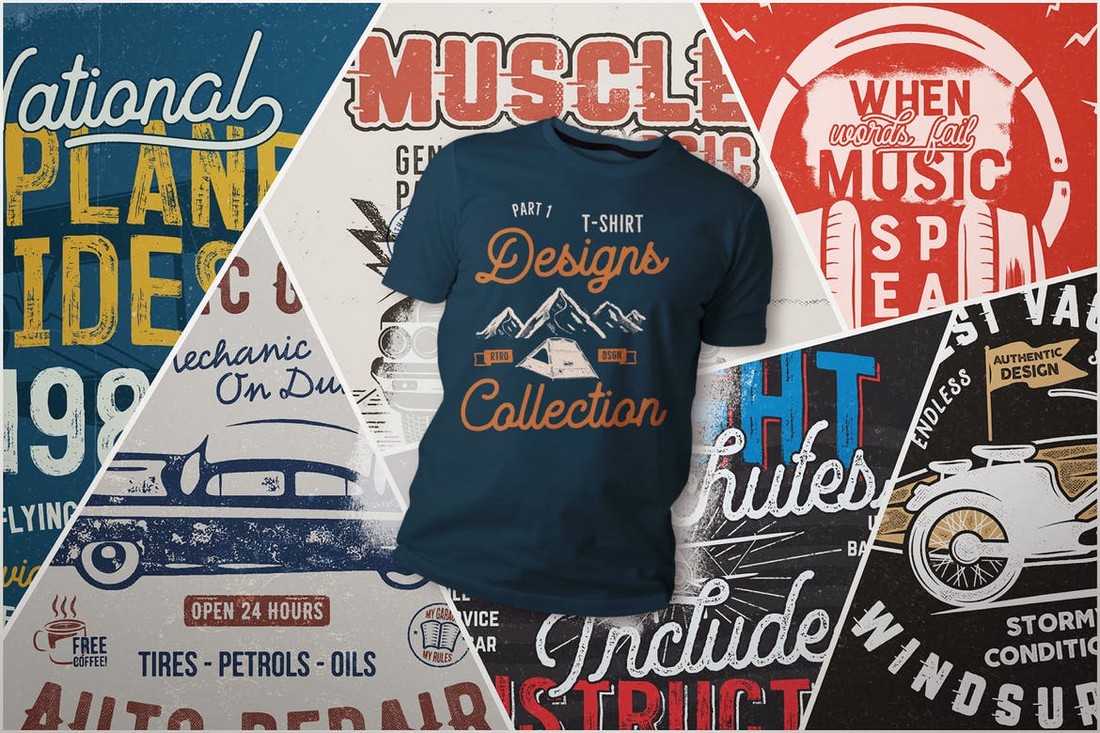 T-Shirt Design Templates Collection