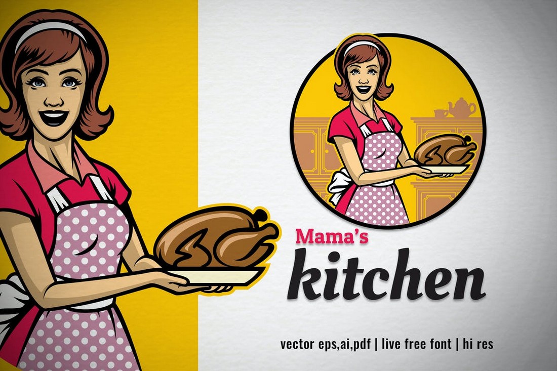Vintage Logo Template for Diner & Restaraunt