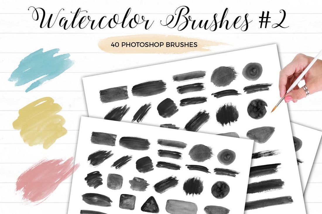 Watercolor Photoshop Brushes 2