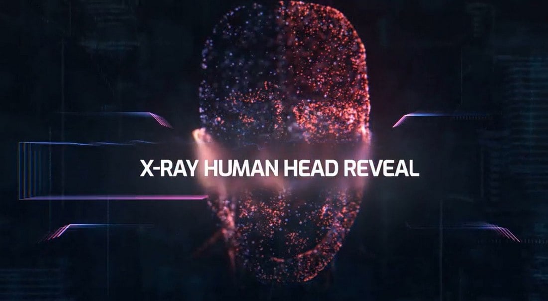 X-Ray Human Head - After Effects Logo Reveal Template