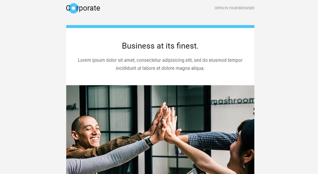 corporate-free-email newsletter template