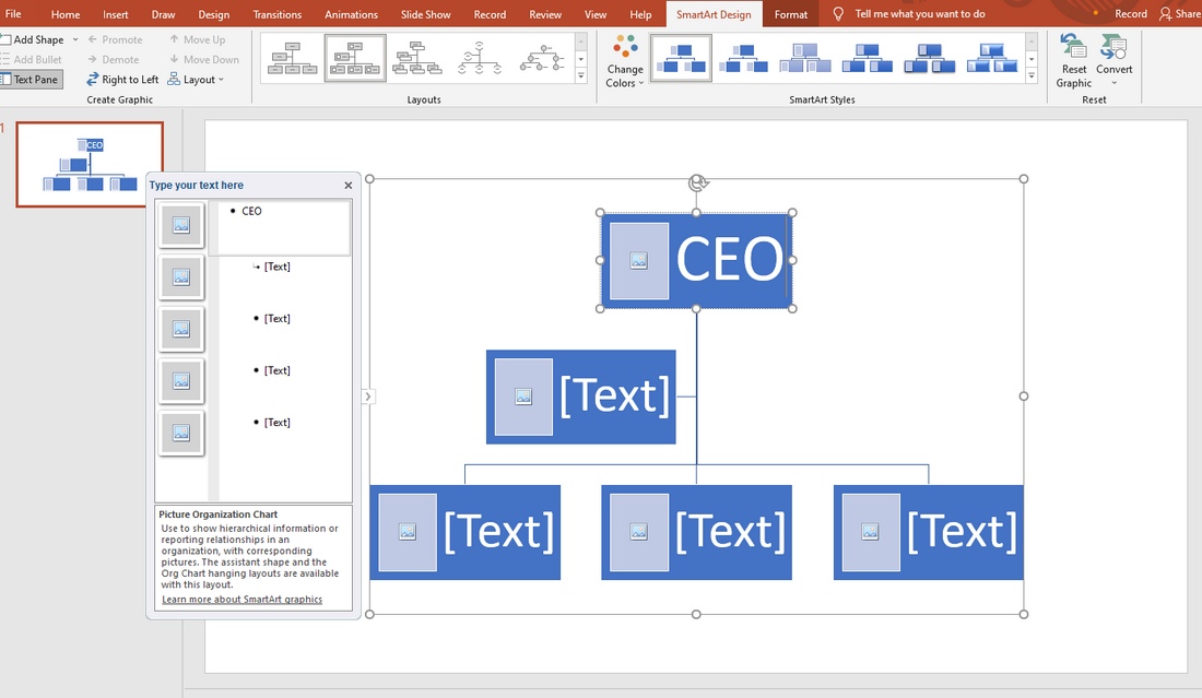 how to make org chart powerpoint 3