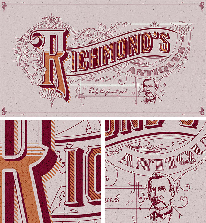 How To Create Detailed VINTAGE Text Effects The EASY Way!
