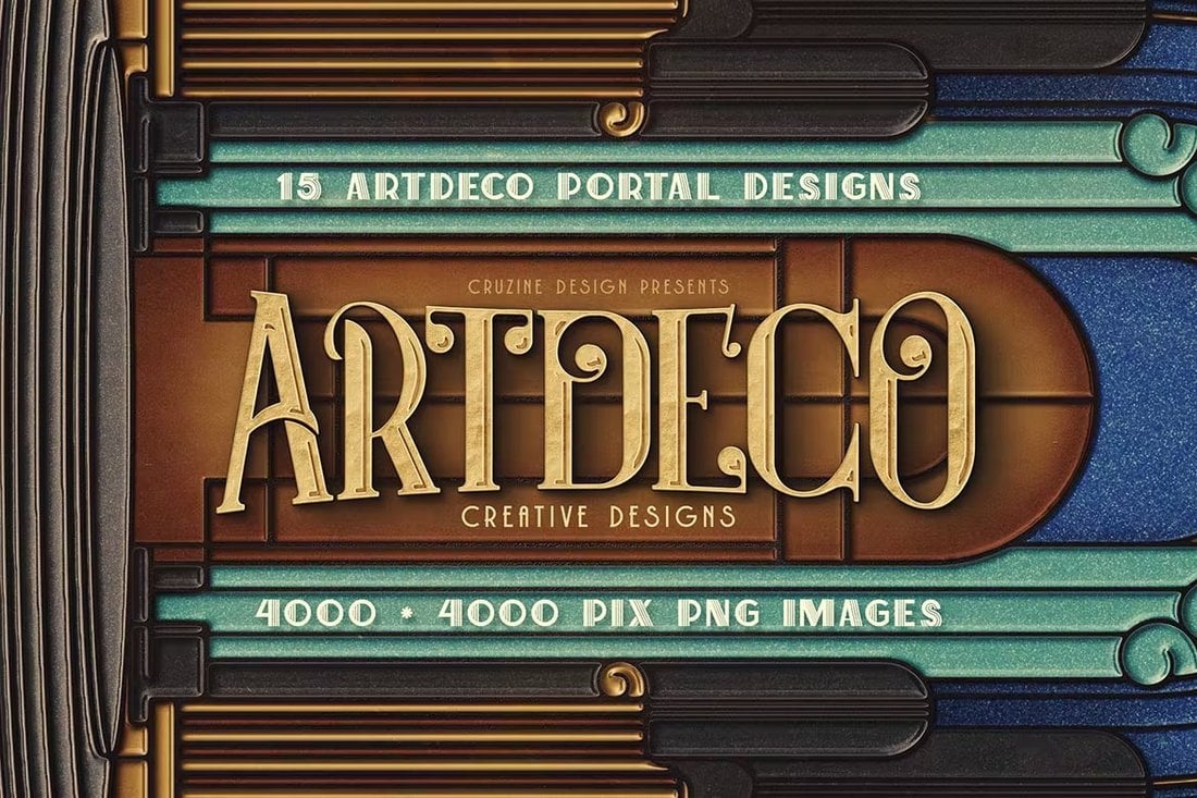 15 Art Deco PNG Portal Designs