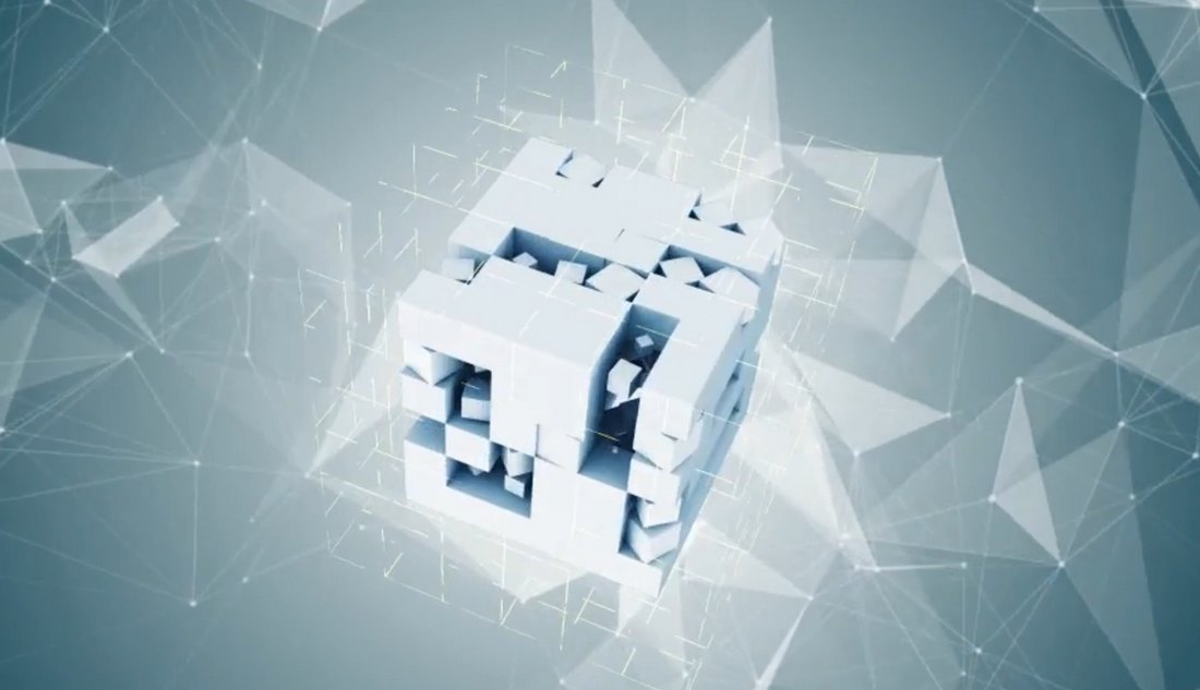 Abstract Cube DaVinci Resolve Logo Template