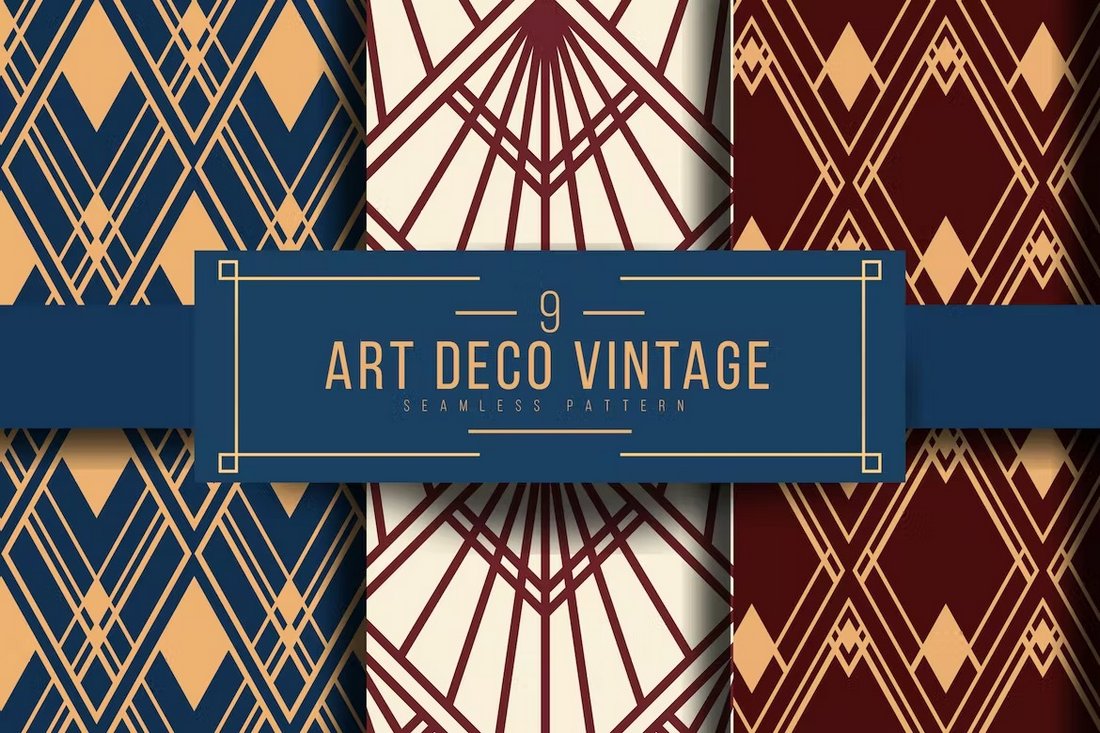 Art Deco Seamless Patterns