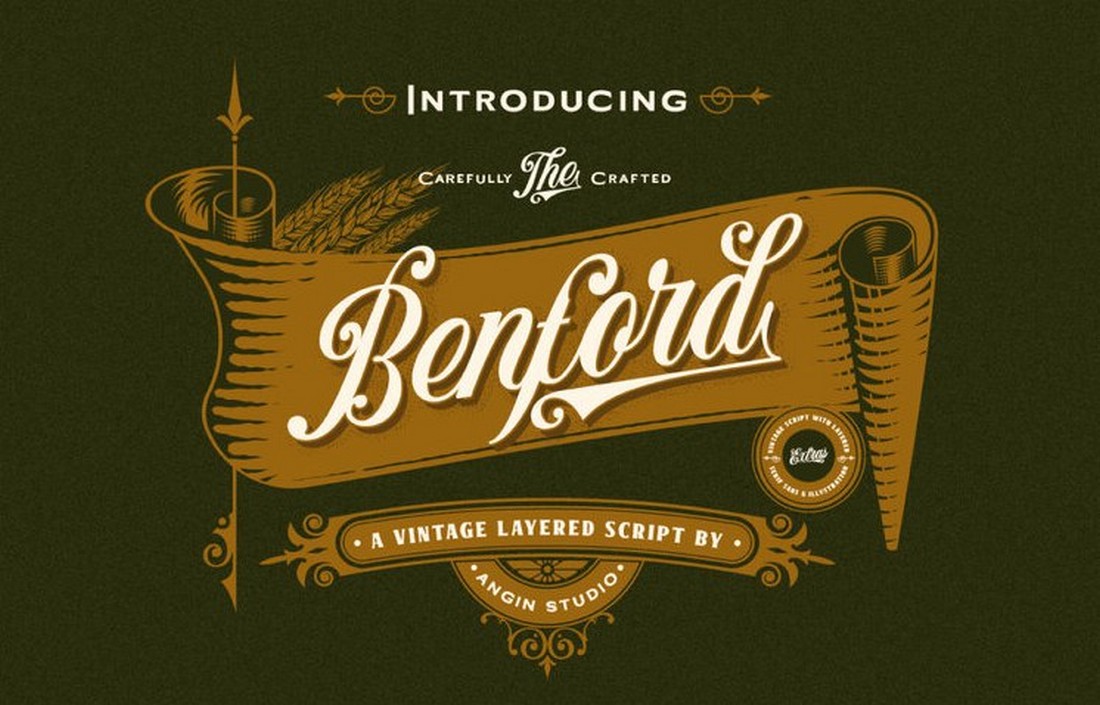 Benford - Free Vintage Logo Font