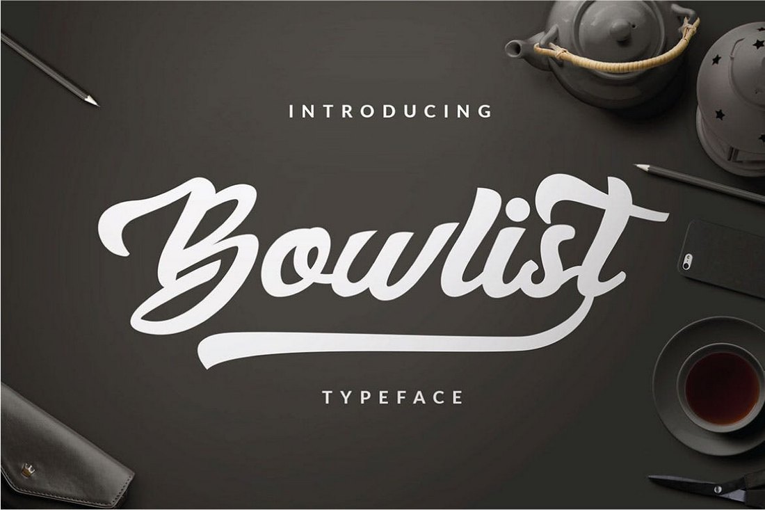 Bowlist - Logo Type Font