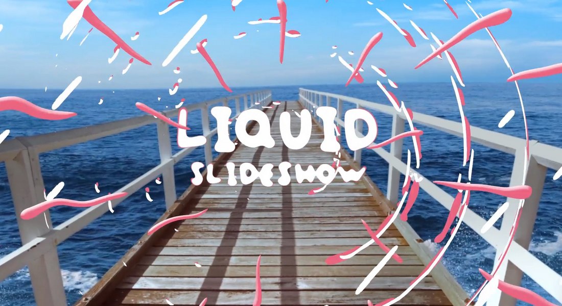 Colorful Liquid Slideshow Template for FCP