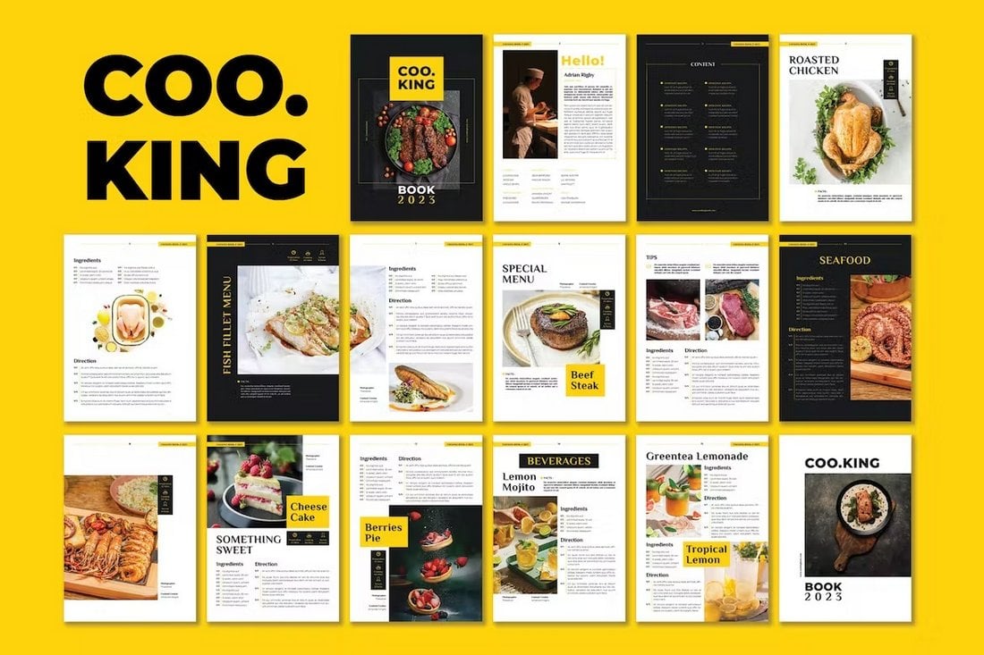 Cooking Book Template for InDesign