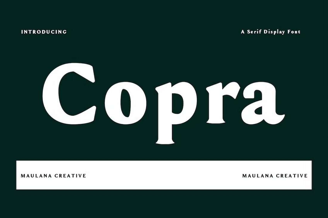 Copra Serif Display Font for Flyers