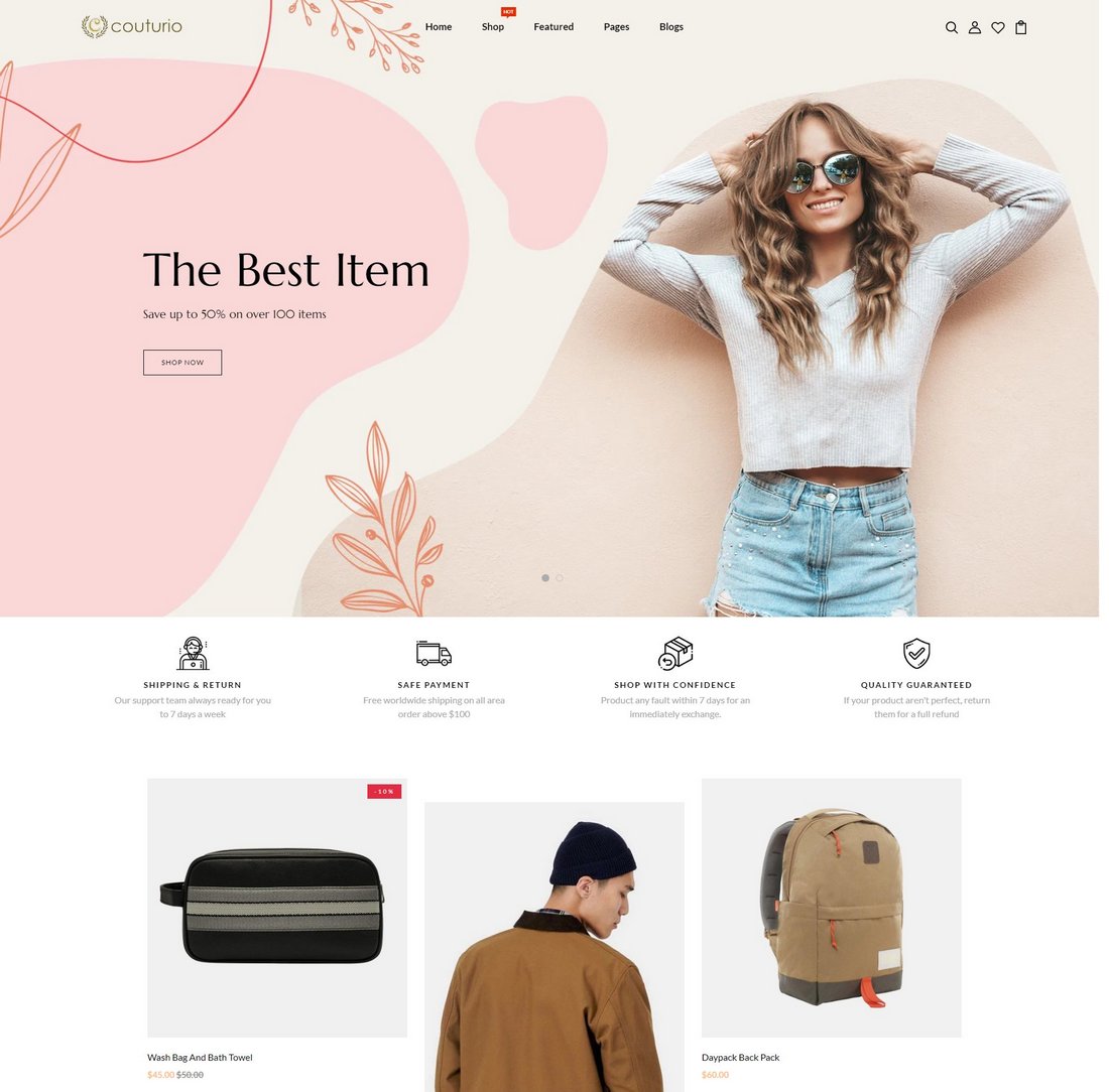 Couturio - Clothing & Fashion Store Shopify Theme