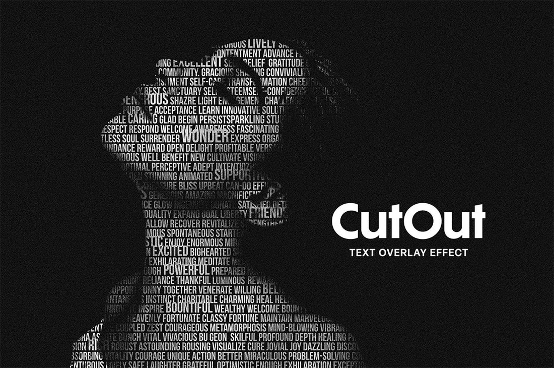 Cut Out Text Free Photoshop Overlays