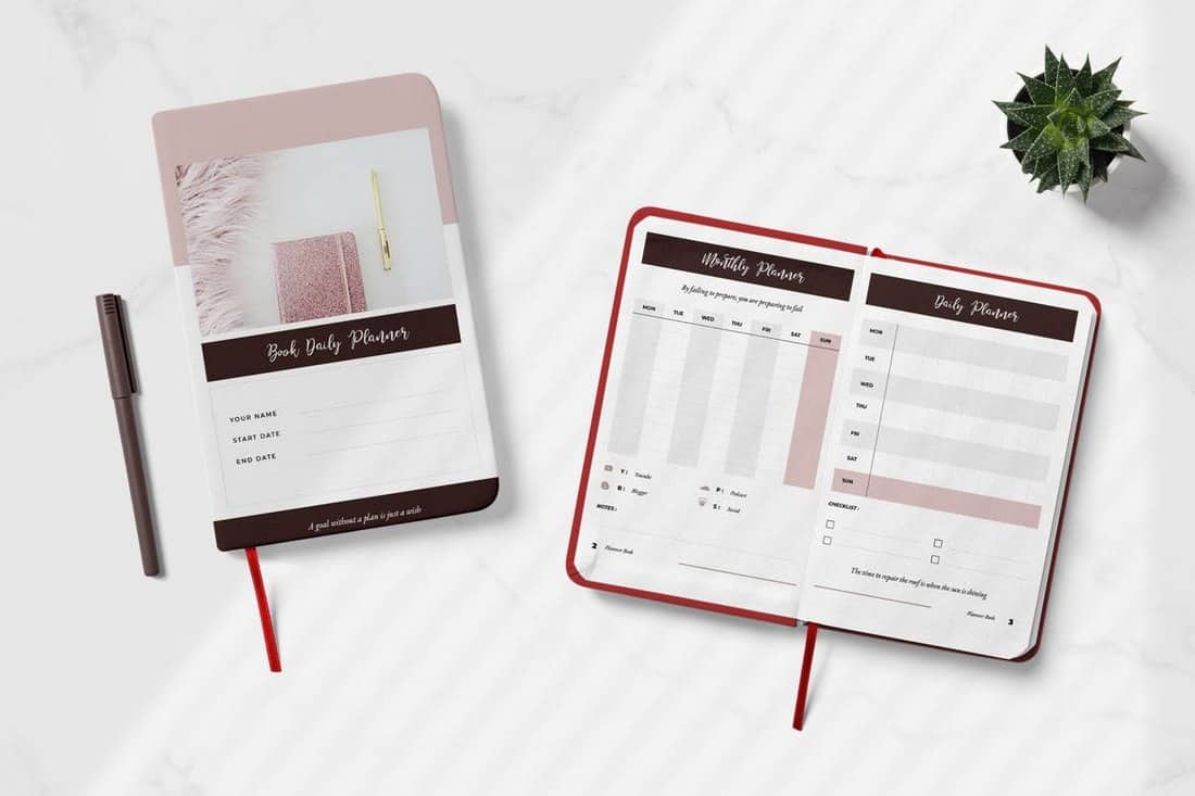 Daily Creator Planner Book Template