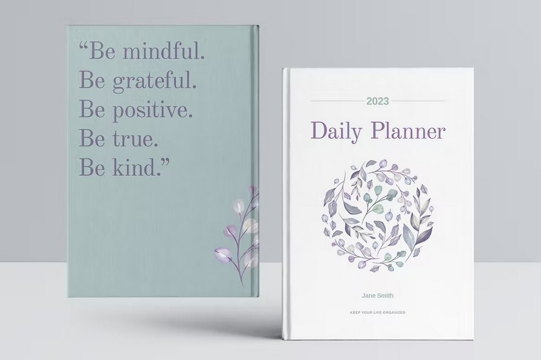 Daily Planner Notebook InDesign Template