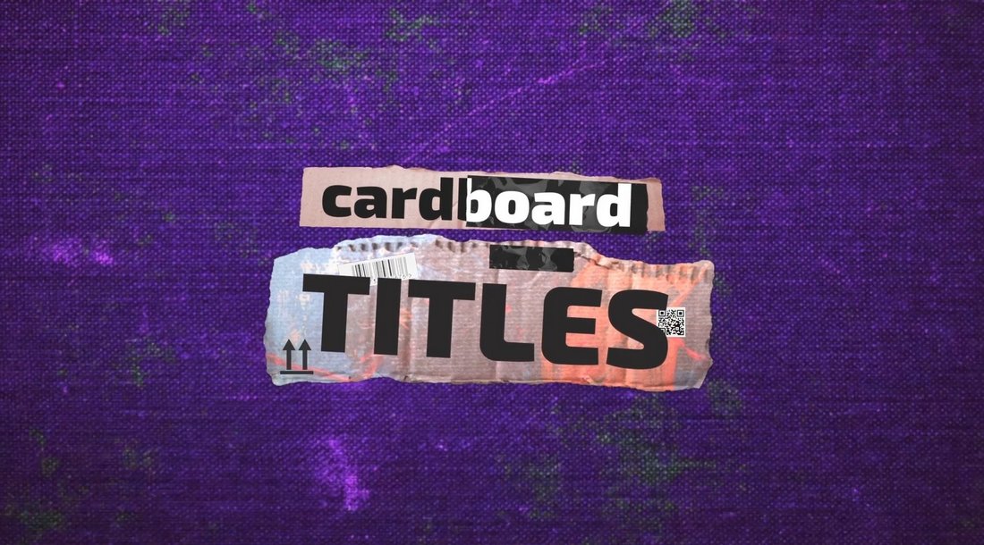 Dynamic Cardboard Titles Final Cut Pro Templates