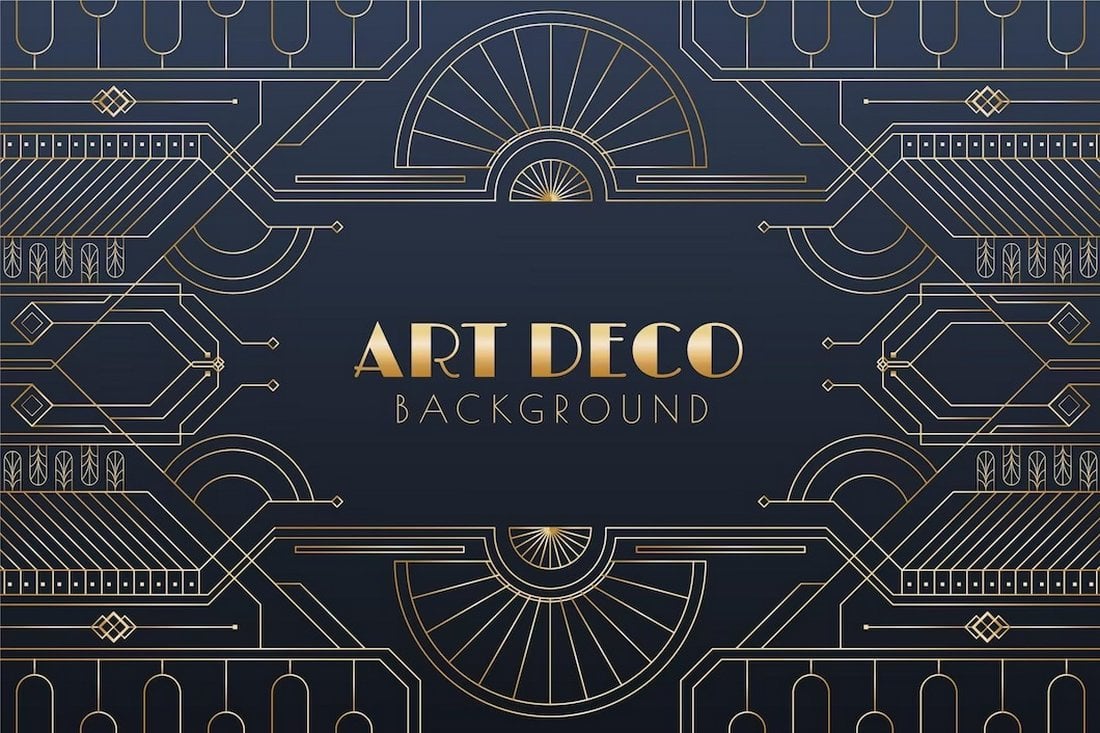 Free Art Deco Background EPS