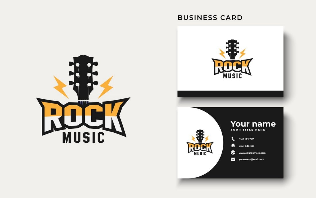Free Classic Rock Band Logo Template