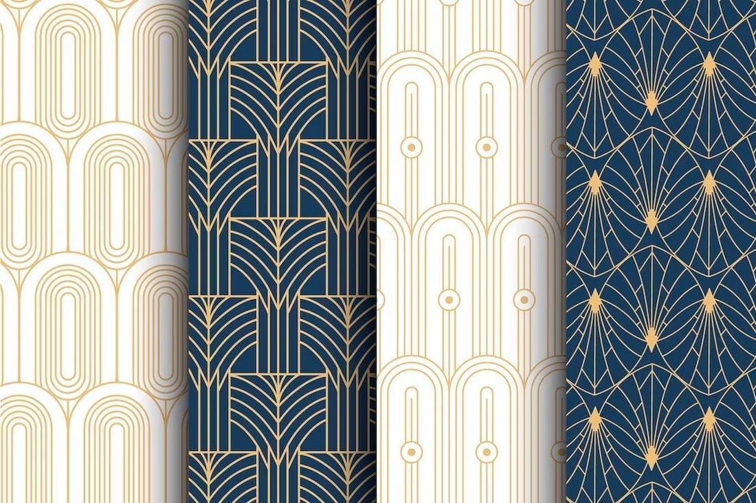 Free Flat Art Deco Patterns