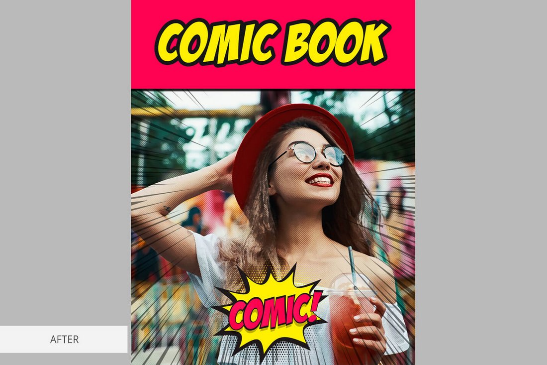 Free Photoshop Comic Book Effect PS Action