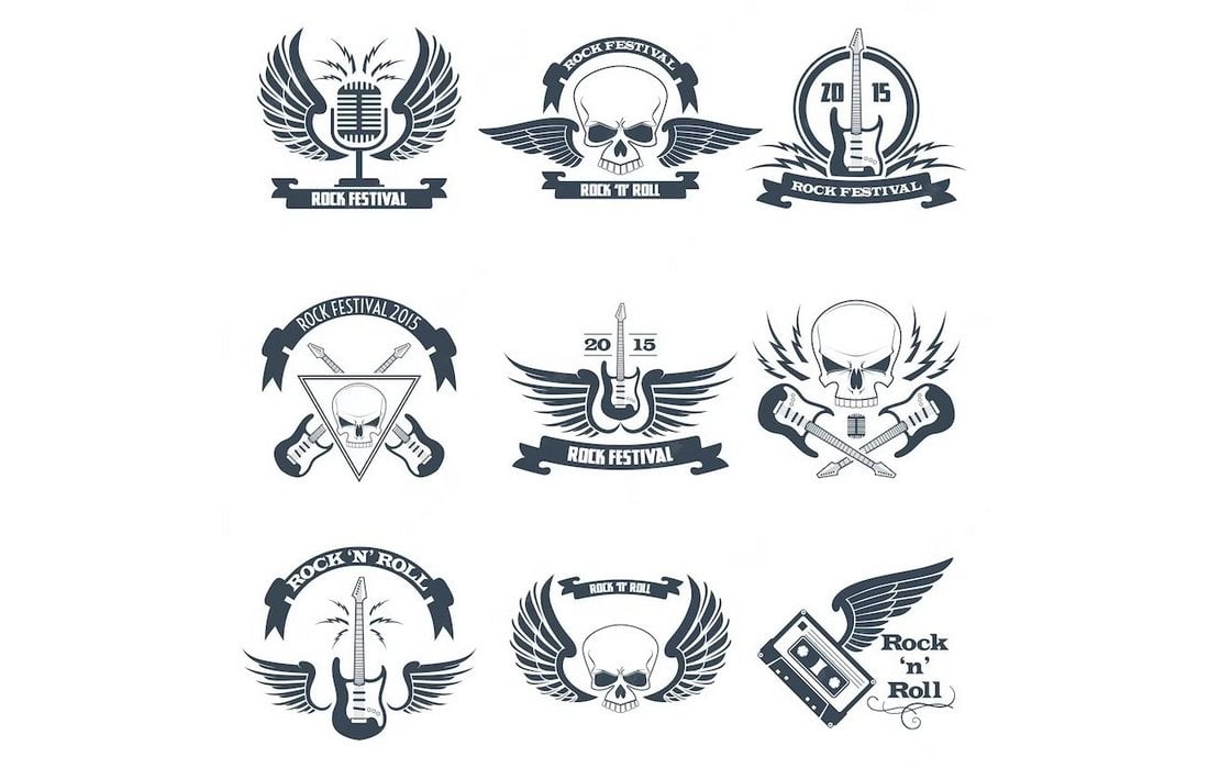 Free Retro Rock Band Logo Designs