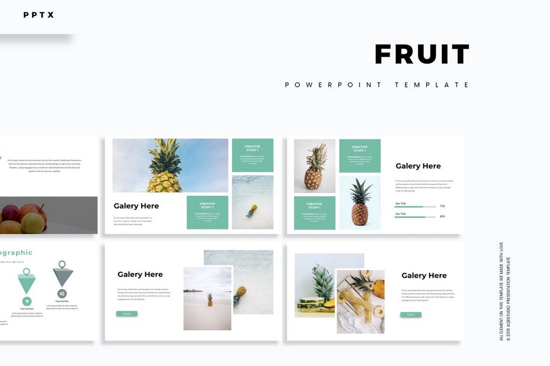 Fruit - Clean & Minimal Powerpoint Template