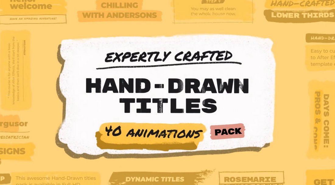 Hand Drawn Brush Titles Pack for Final Cut Pro