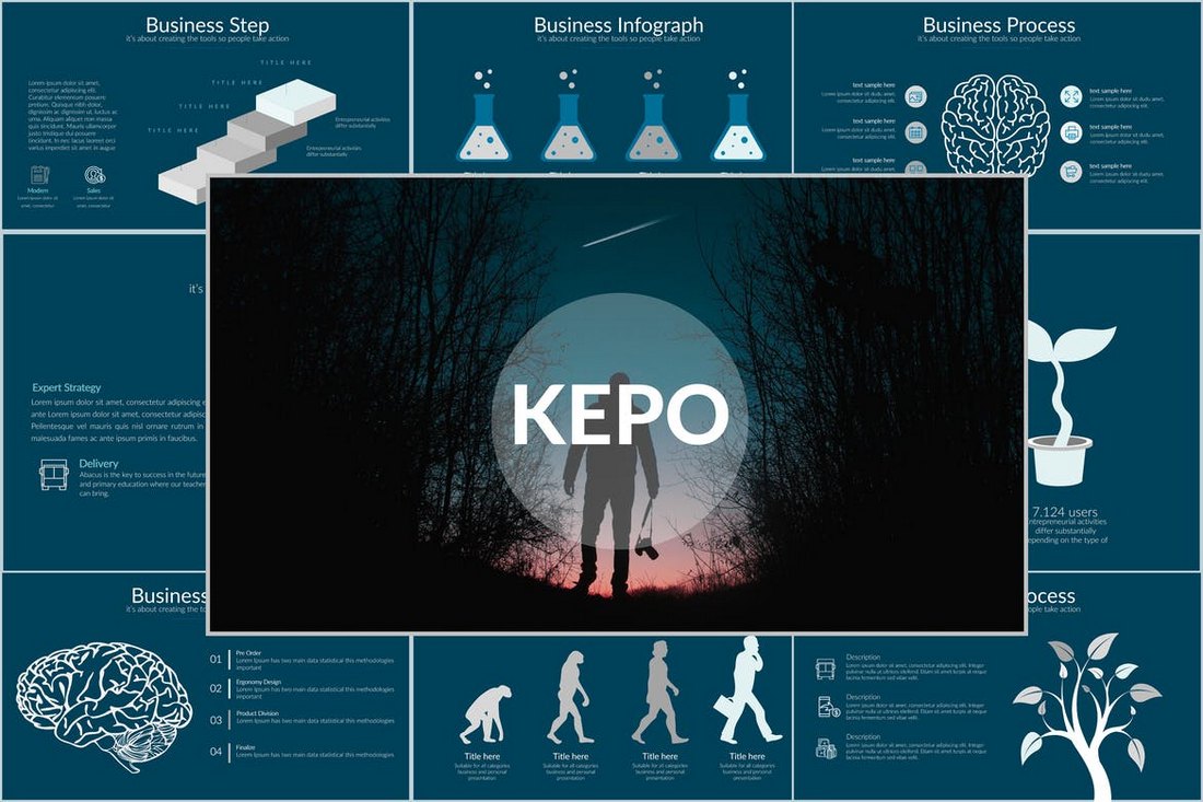 KEPO - Minimal Cool Powerpoint Template