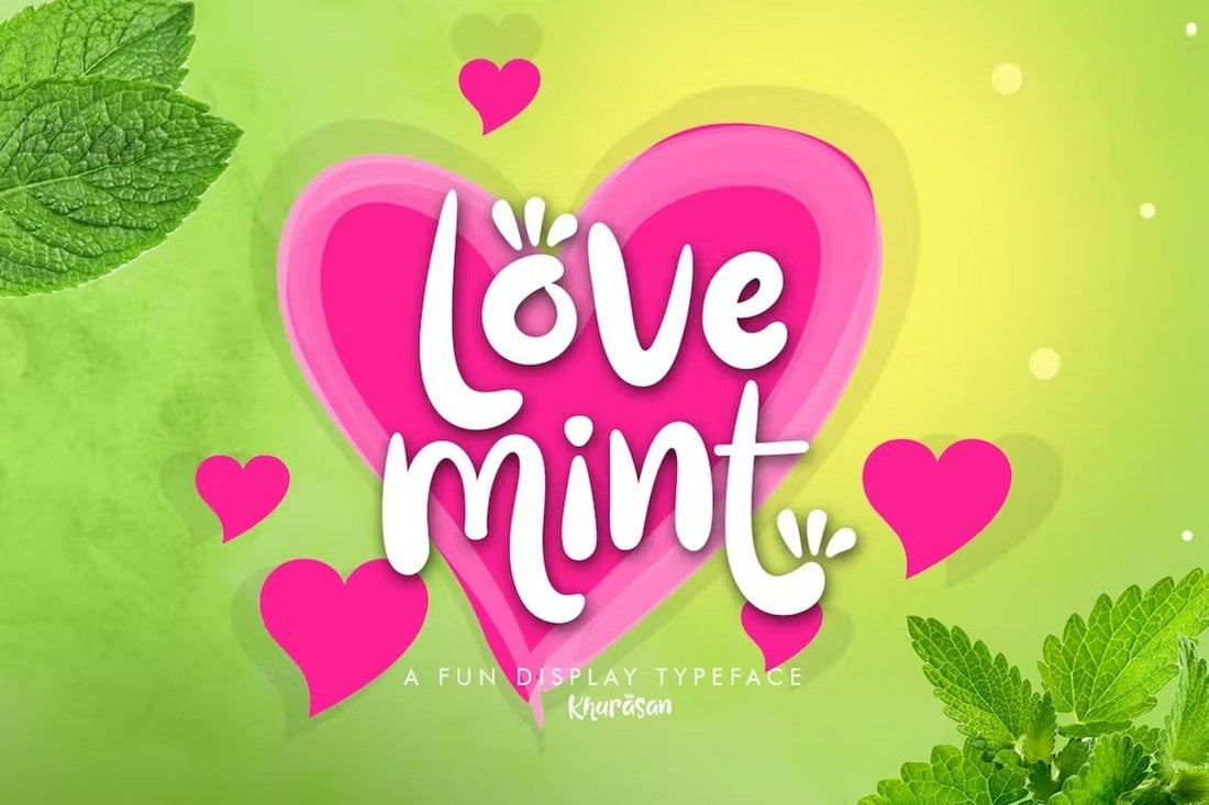 Love Mint - Cute Romantic Font