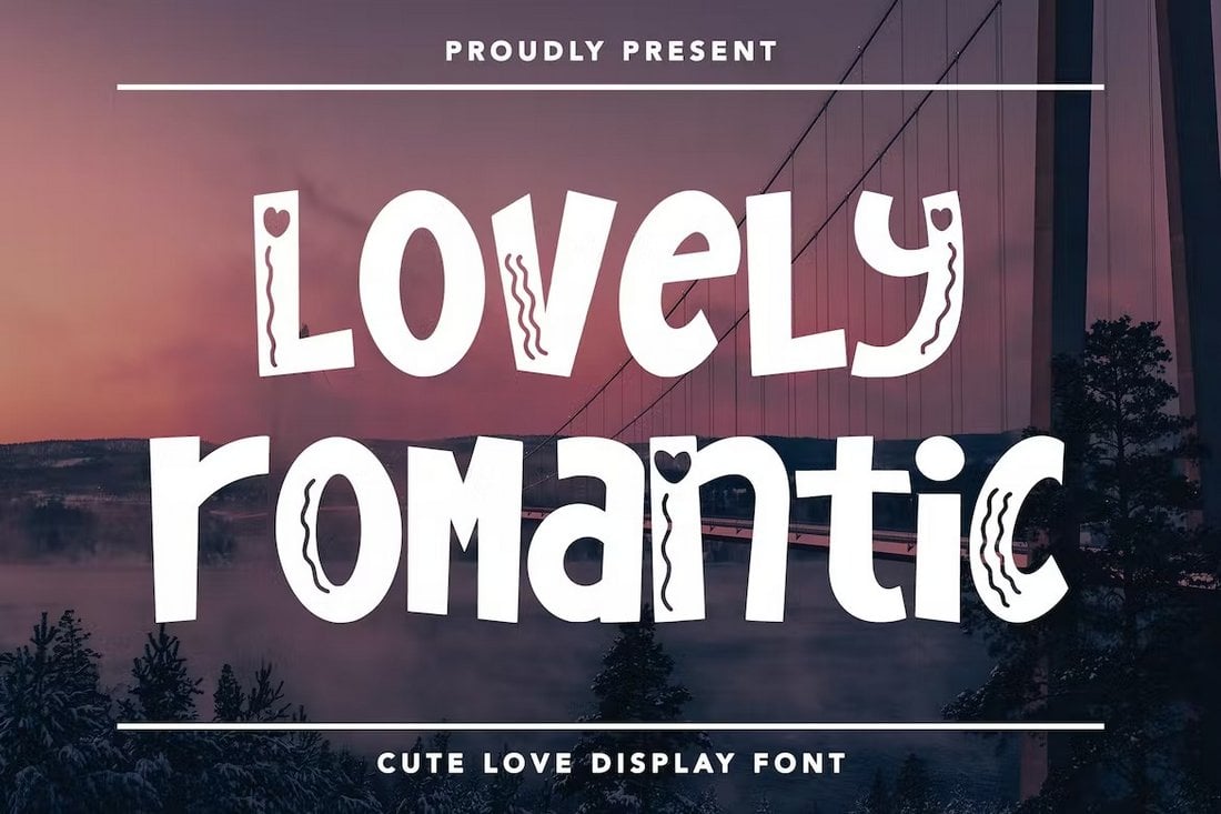 Lovely Romantic - Cute Love Display Font