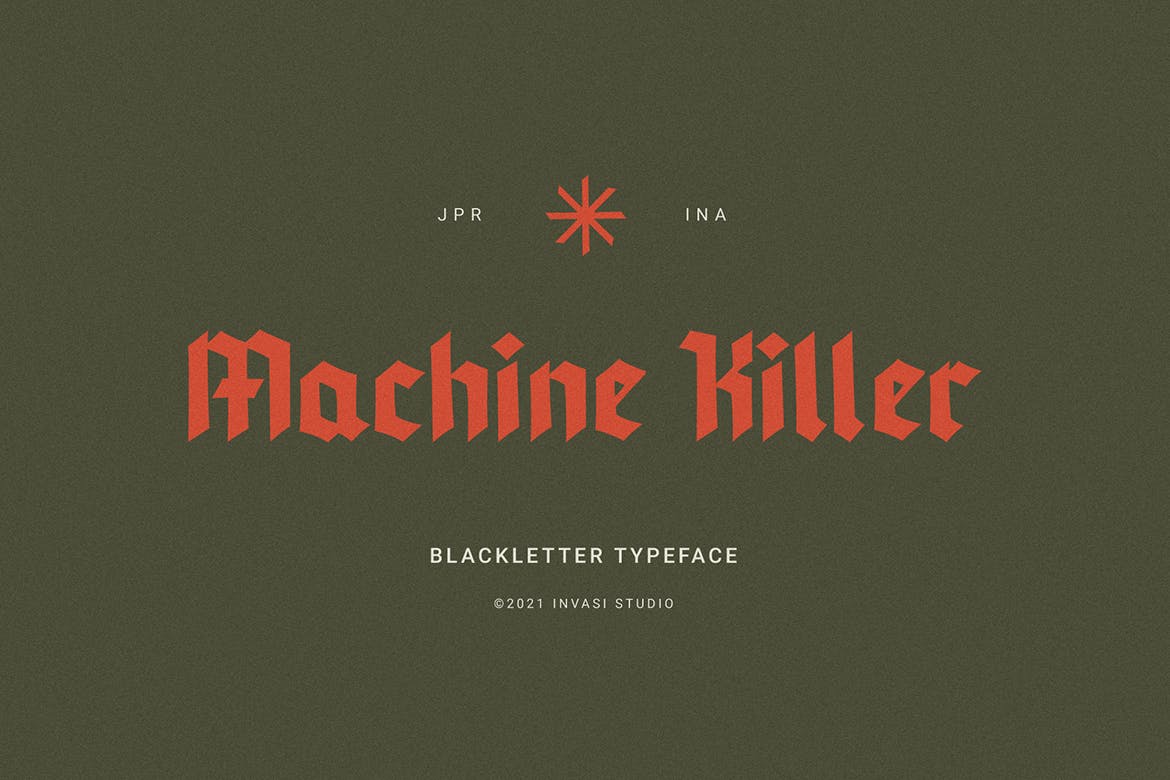 Machine Killer - Flyer font