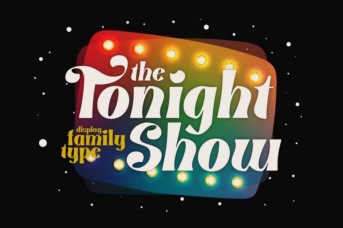 NT Tonight Show - Classic 70s Font