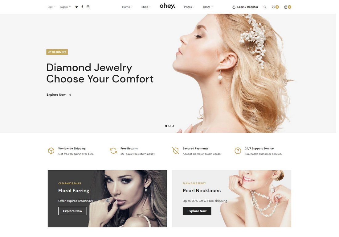 Ohey - Multipurpose Responsive Shopify Theme