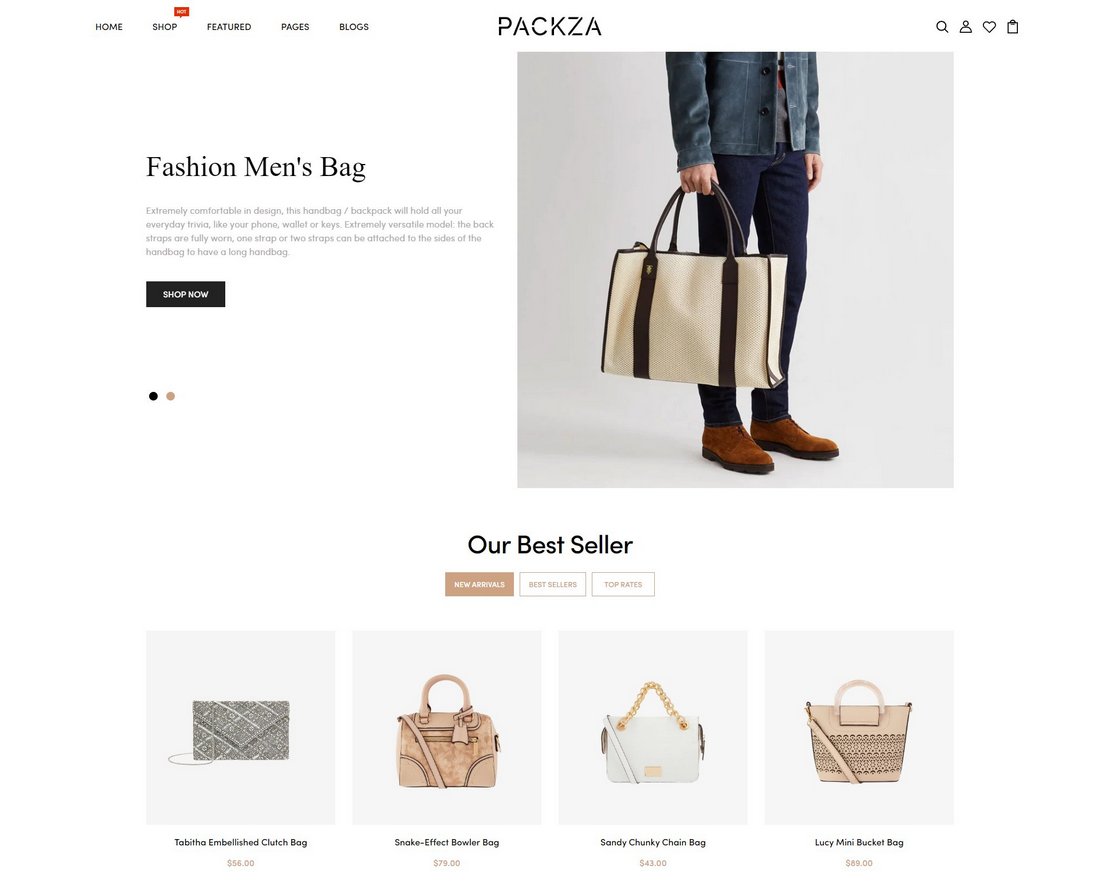 Packza - Lifestyle Online Store Shopify Theme