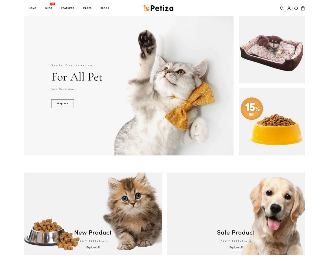 Petiza - Pets Food Shop Shopify Theme