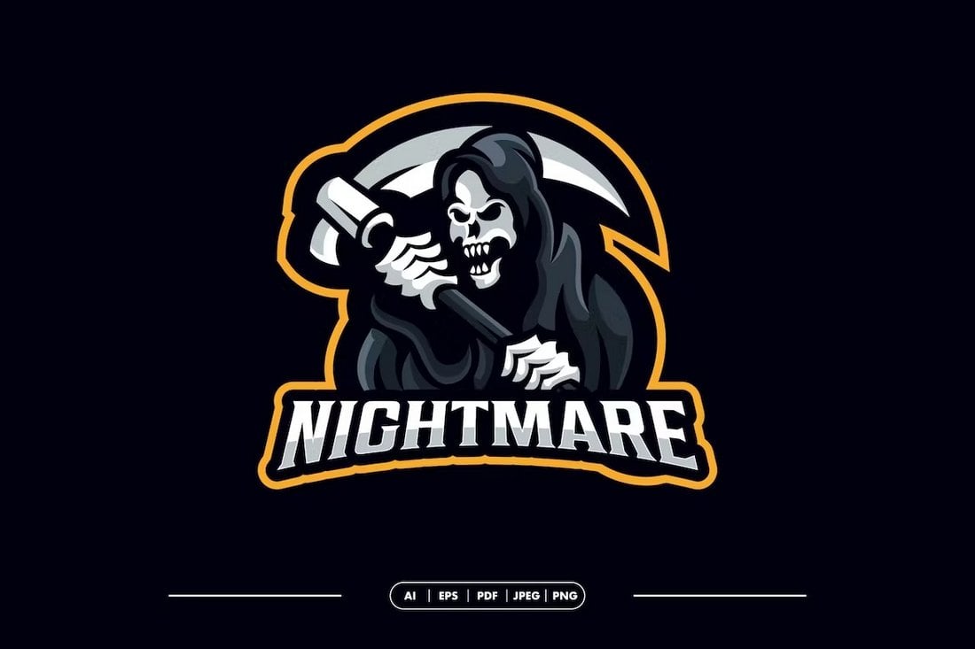 Reaper Nightmare - Metal Band Logo Template