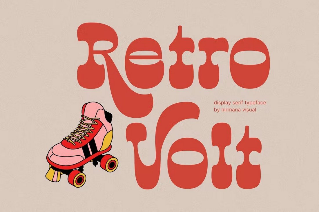 Retro Volt - Vintage Serif Font