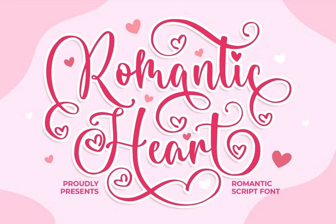 Romantic Heart - Romantic I Love You Font