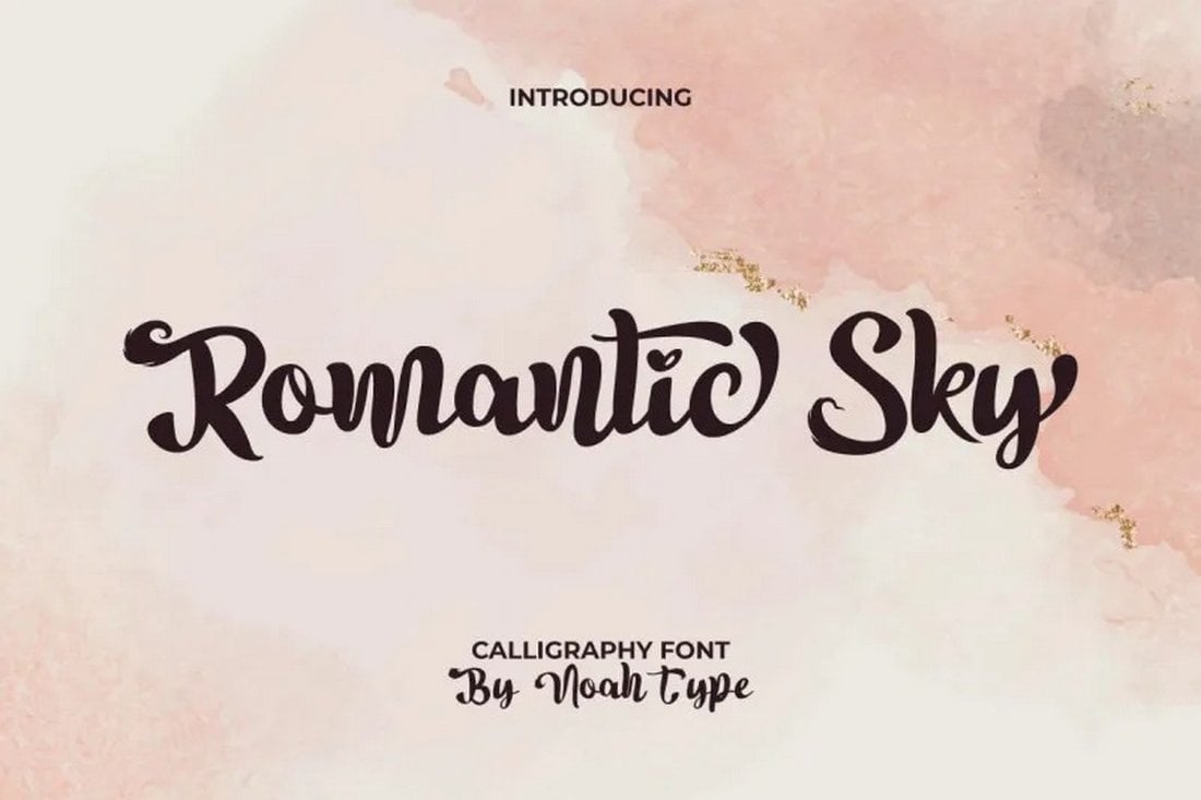 Romantic Sky - Free Love Font