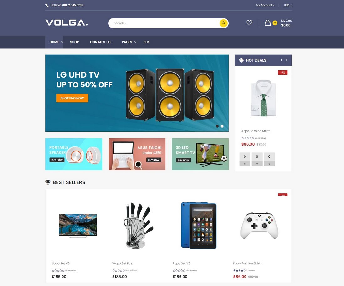 Volga - MegaShop Technology Store Shopify Theme